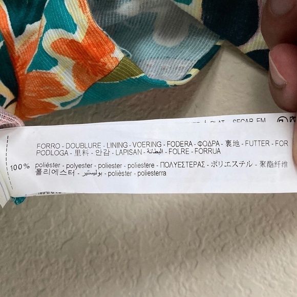 Zara Bold Tropical Floral Sleeveless Cut Out Skort Romper Mini Dress - Picture 13 of 15